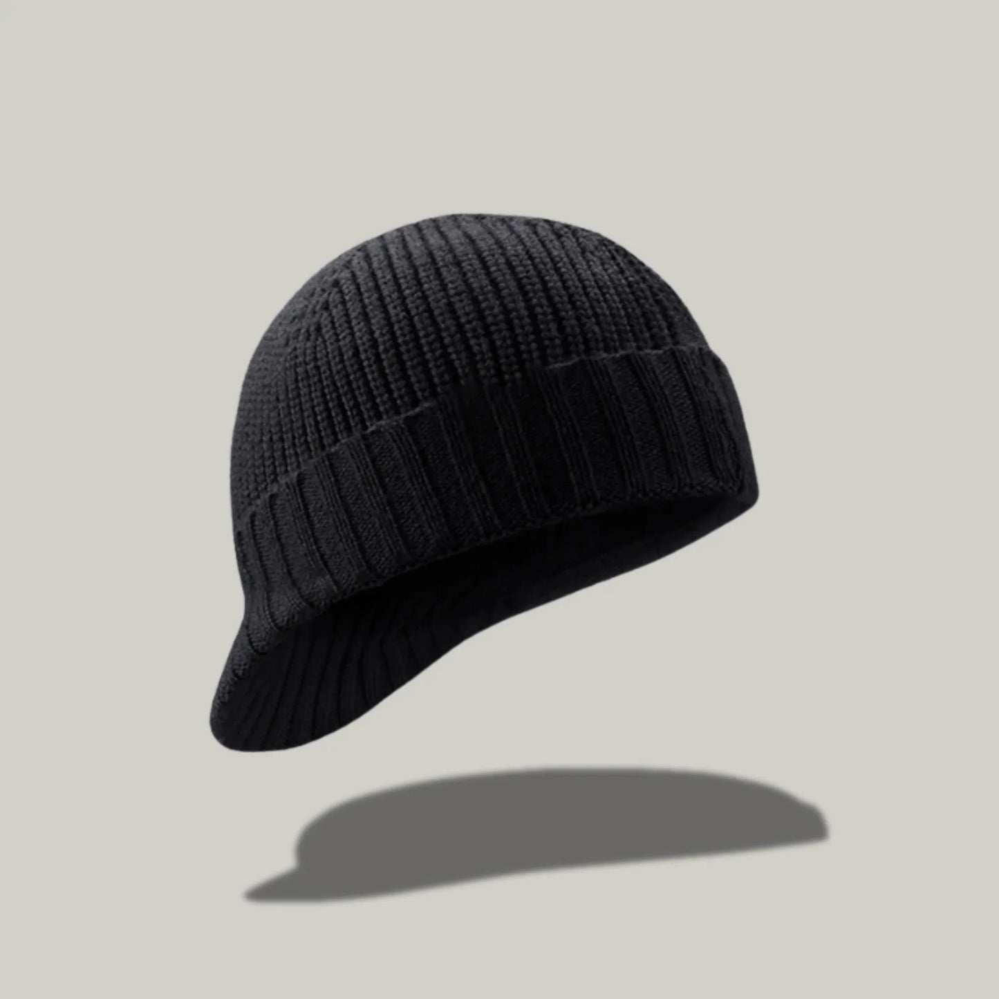 Bonnet Casquette Noir Homme Femme – 2 en 1 Visière Intégrée