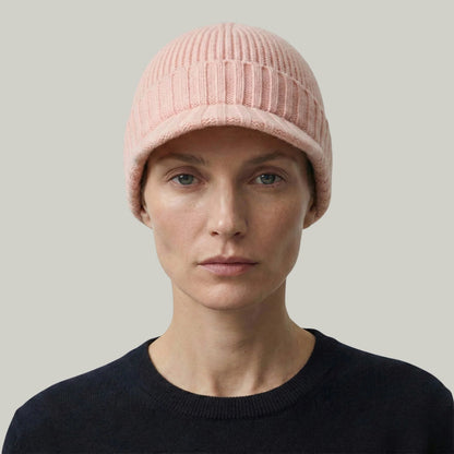Bonnet Casquette Rose Poudré Femme Homme – 2 en 1 Réversible