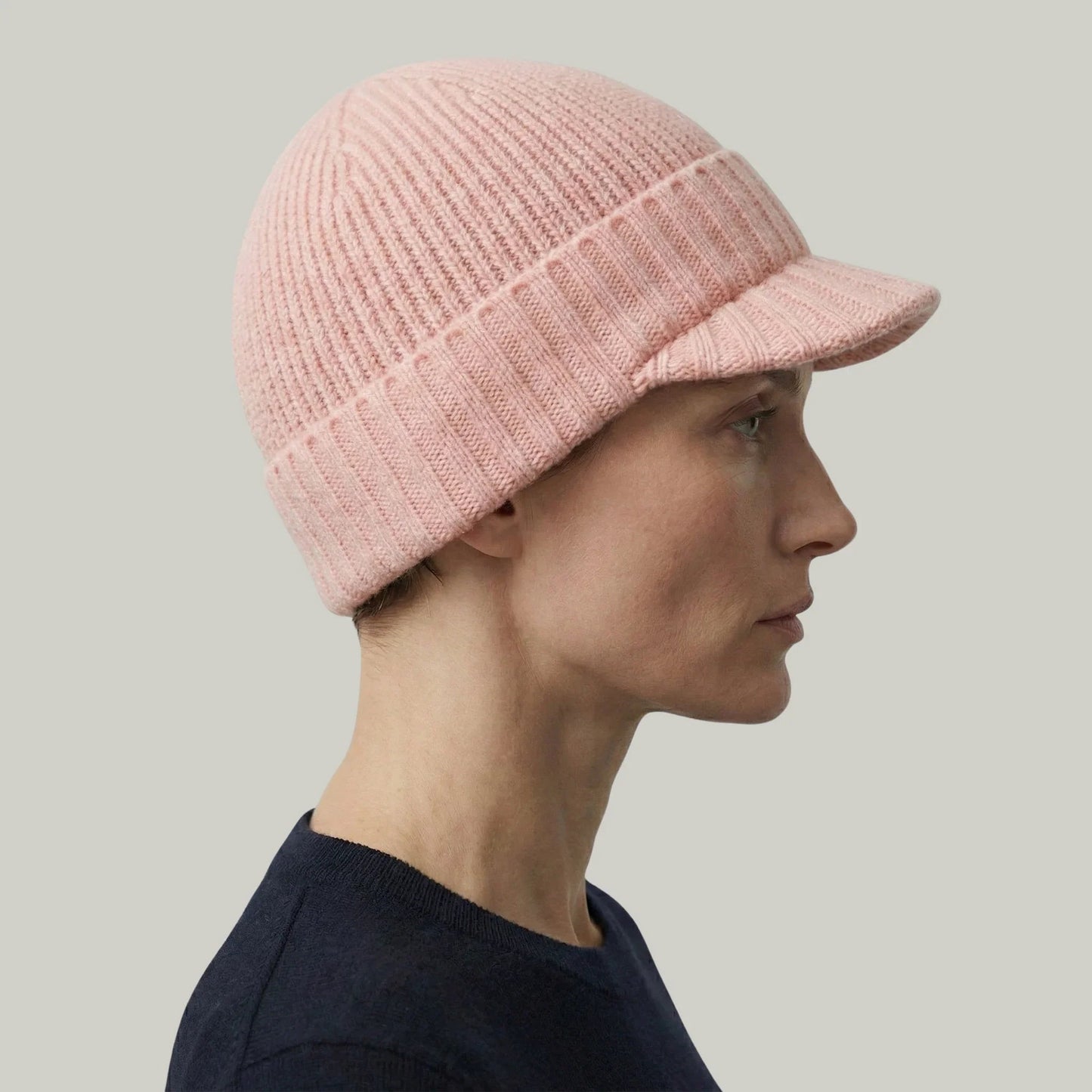 Bonnet Casquette Rose Poudré Femme Homme – 2 en 1 Réversible