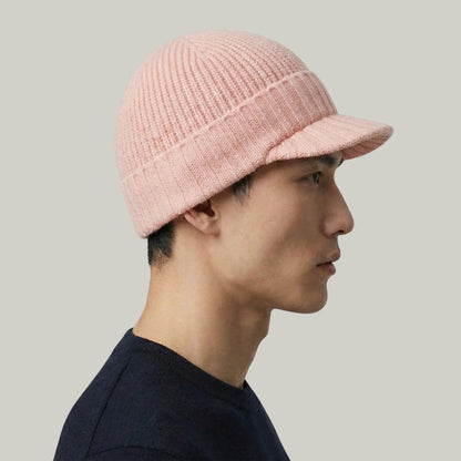 Bonnet Casquette Rose Poudré Femme Homme – 2 en 1 Réversible