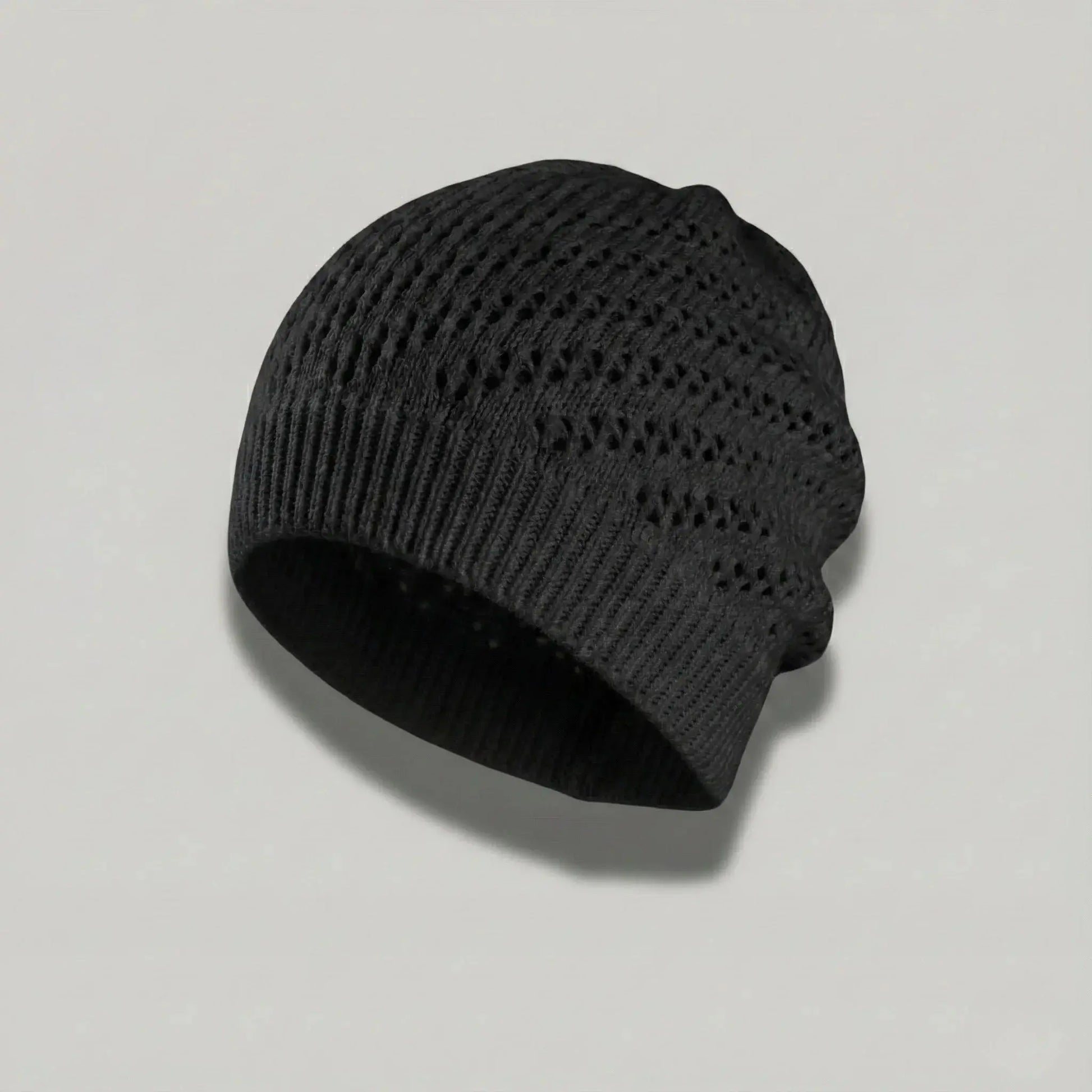 Bonnet Crochet Noir Femme – Maille Ajourée Hiver Maison Shelby