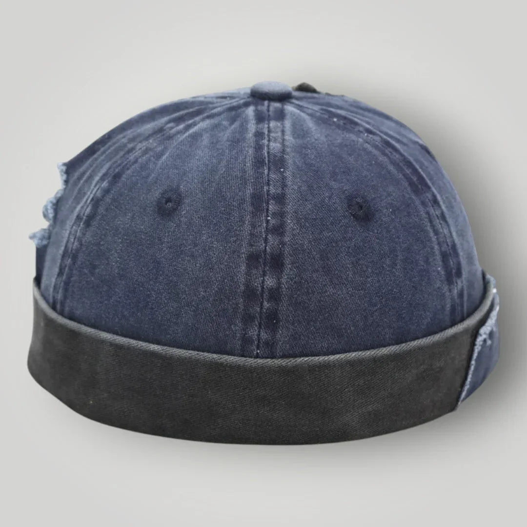 Bonnet Docker Denim Déchiré Homme Femme – Style Destroy