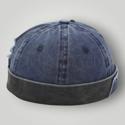 Bonnet Docker Denim Déchiré Homme Femme – Style Destroy