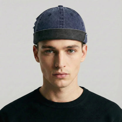 Bonnet Docker Denim Déchiré Homme Femme – Style Destroy