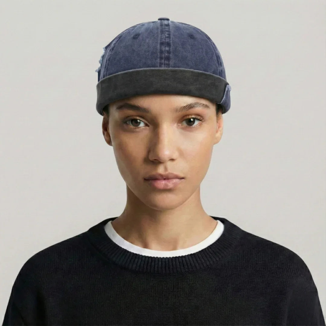 Bonnet Docker Denim Déchiré Homme Femme – Style Destroy