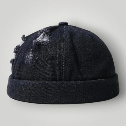 Bonnet Docker Denim Homme Femme – Look Destroyed Vintage