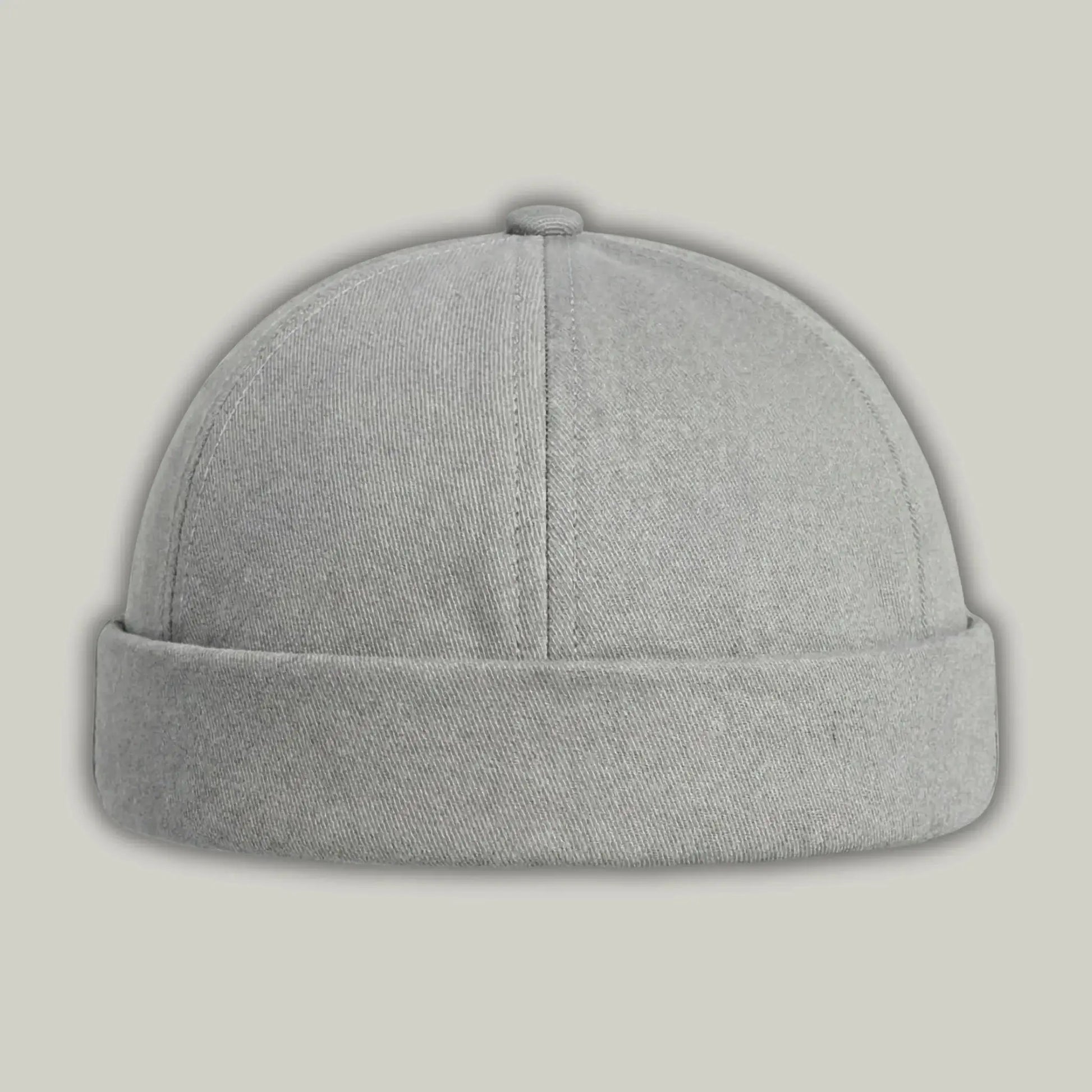 Bonnet Docker Gris Broderie Croix Homme Femme – Réglable Maison Shelby