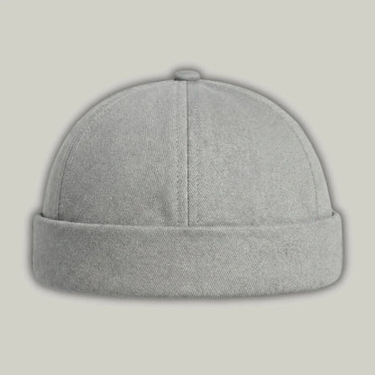 Bonnet Docker Gris Broderie Croix Homme Femme – Réglable Maison Shelby