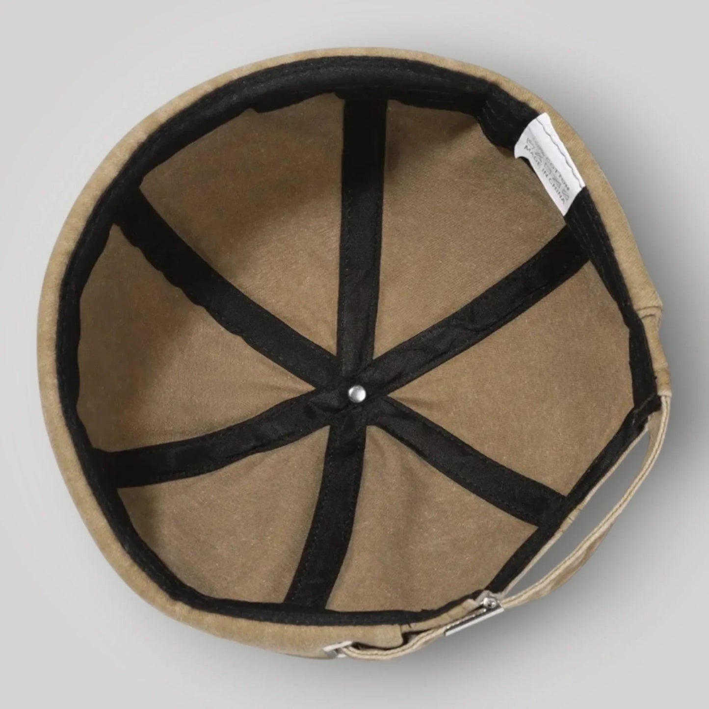 Bonnet Docker Mixte Camel Délavé Velours Ras