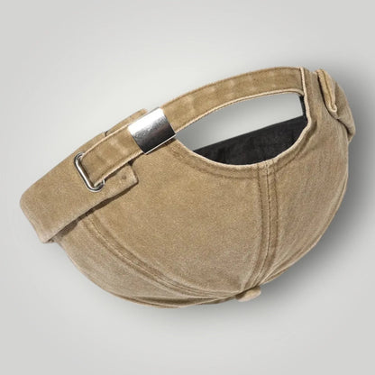 Bonnet Docker Mixte Camel Délavé Velours Ras