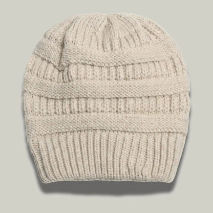 Bonnet Tricot Femme Lin Maille Relief Slouchy Maison Shelby
