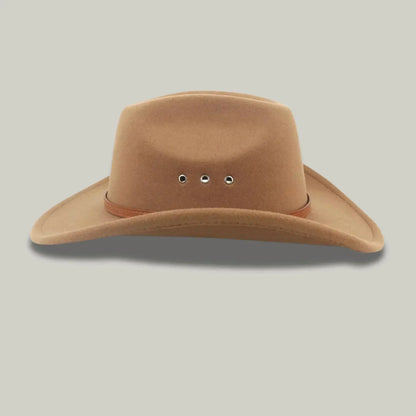 Chapeau Cowboy Framboise Homme Feutre Bandeau Cuir Maison Shelby