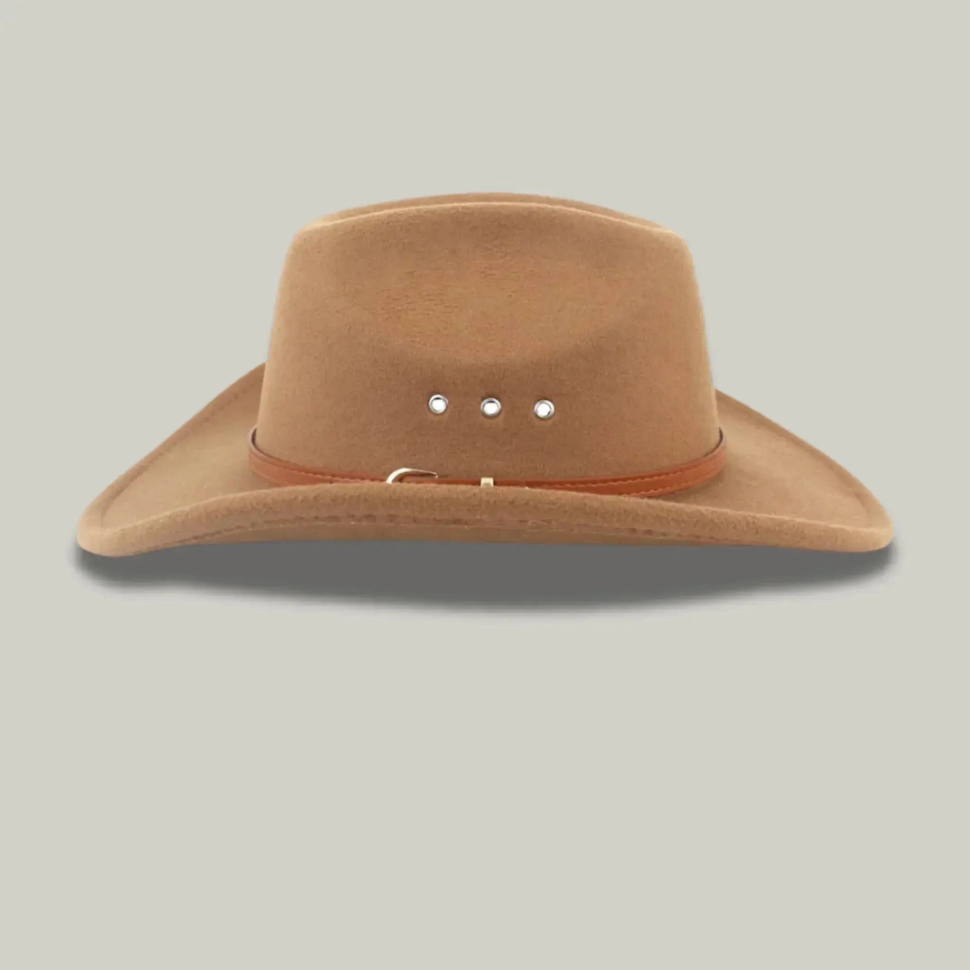 Chapeau Cowboy Framboise Homme Feutre Bandeau Cuir Maison Shelby