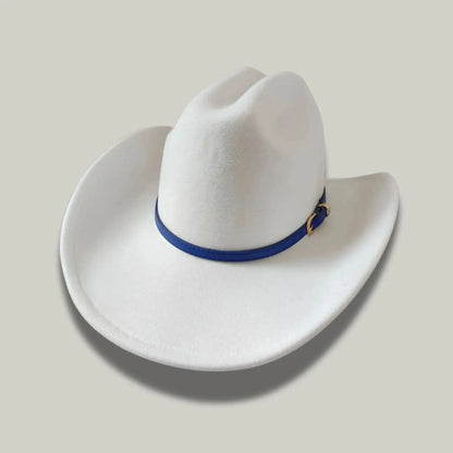 Chapeau Cowboy Ivoire Mixte Feutre Bandeau Fin Uni Maison Shelby