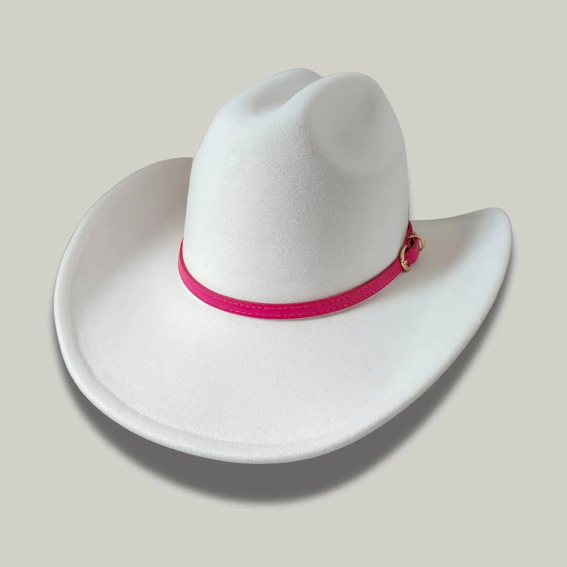 Chapeau Cowboy Ivoire Mixte Feutre Bandeau Fin Uni Maison Shelby