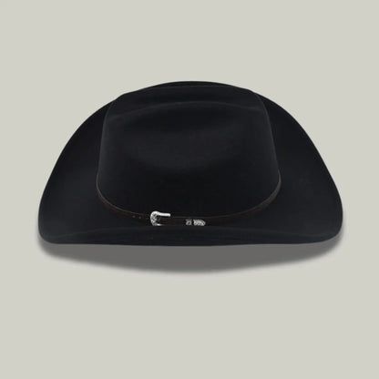 Chapeau Cowboy Marron Mixte Feutre Boucle Argentée Maison Shelby
