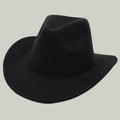 Chapeau Cowboy Noir Feutre Mixte Uni Feutre