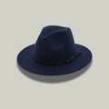 Chapeau Fedora Bleu Marine–Style Classique Homme & Femme