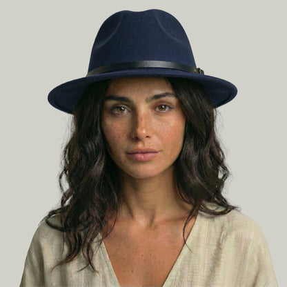 Chapeau Fedora Bleu Marine – Style Classique Homme & Femme