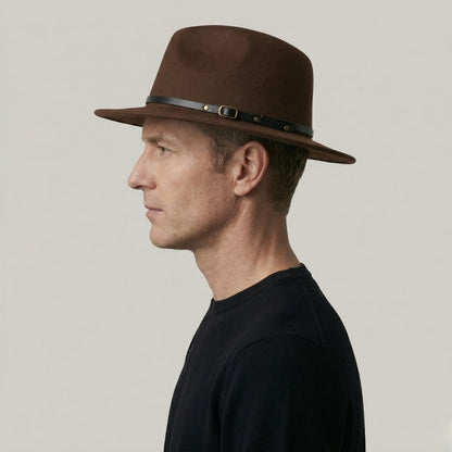 Chapeau Fedora Feutre Marron – Style Classique Homme & Femme