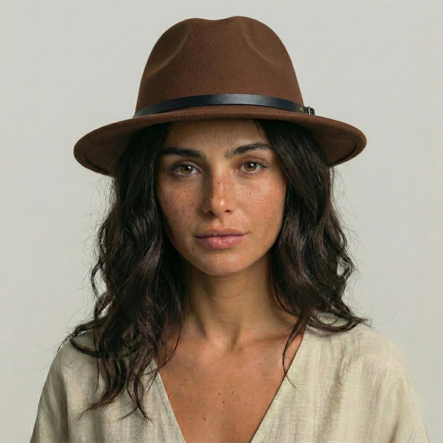 Chapeau Fedora Feutre Marron – Style Classique Homme & Femme
