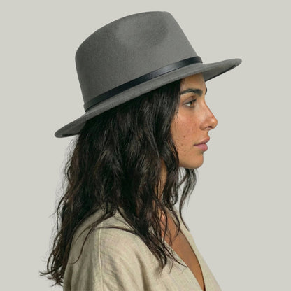 Chapeau Fedora Gris – Style Classique Homme & Femme