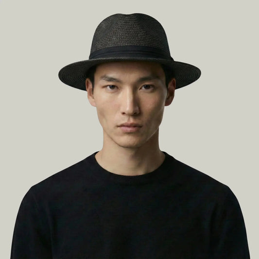 Chapeau Fedora Noir Élégant – Style Urbain Homme Maison Shelby
