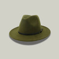 Chapeau Fedora Vert Kaki–Style Classique Homme & Femme