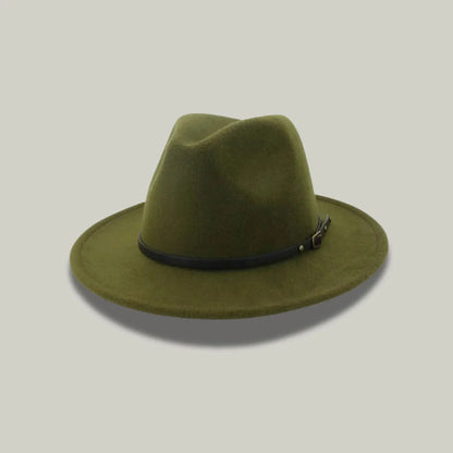 Chapeau Fedora Vert Kaki – Style Classique Homme & Femme Maison Shelby