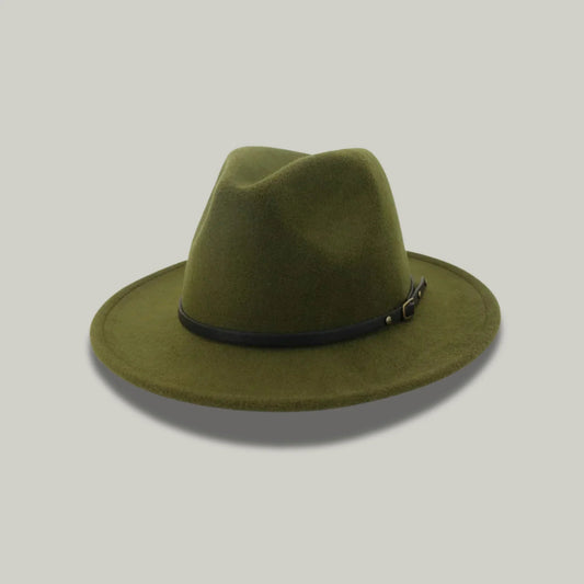 Chapeau Fedora Vert Kaki – Style Classique Homme & Femme