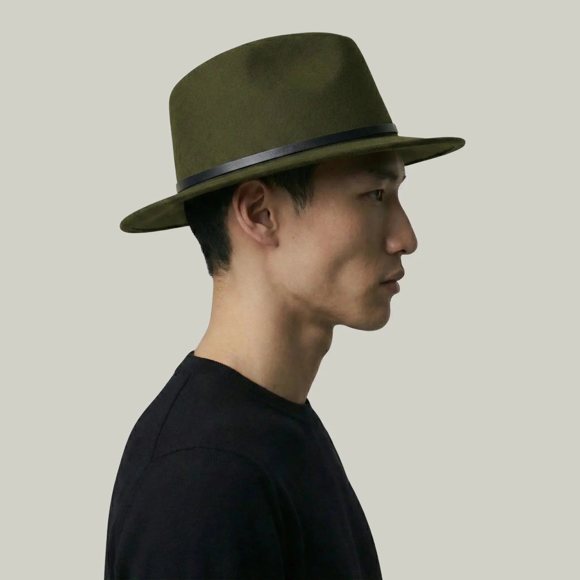 Chapeau Fedora Vert Kaki – Style Classique Homme & Femme Maison Shelby