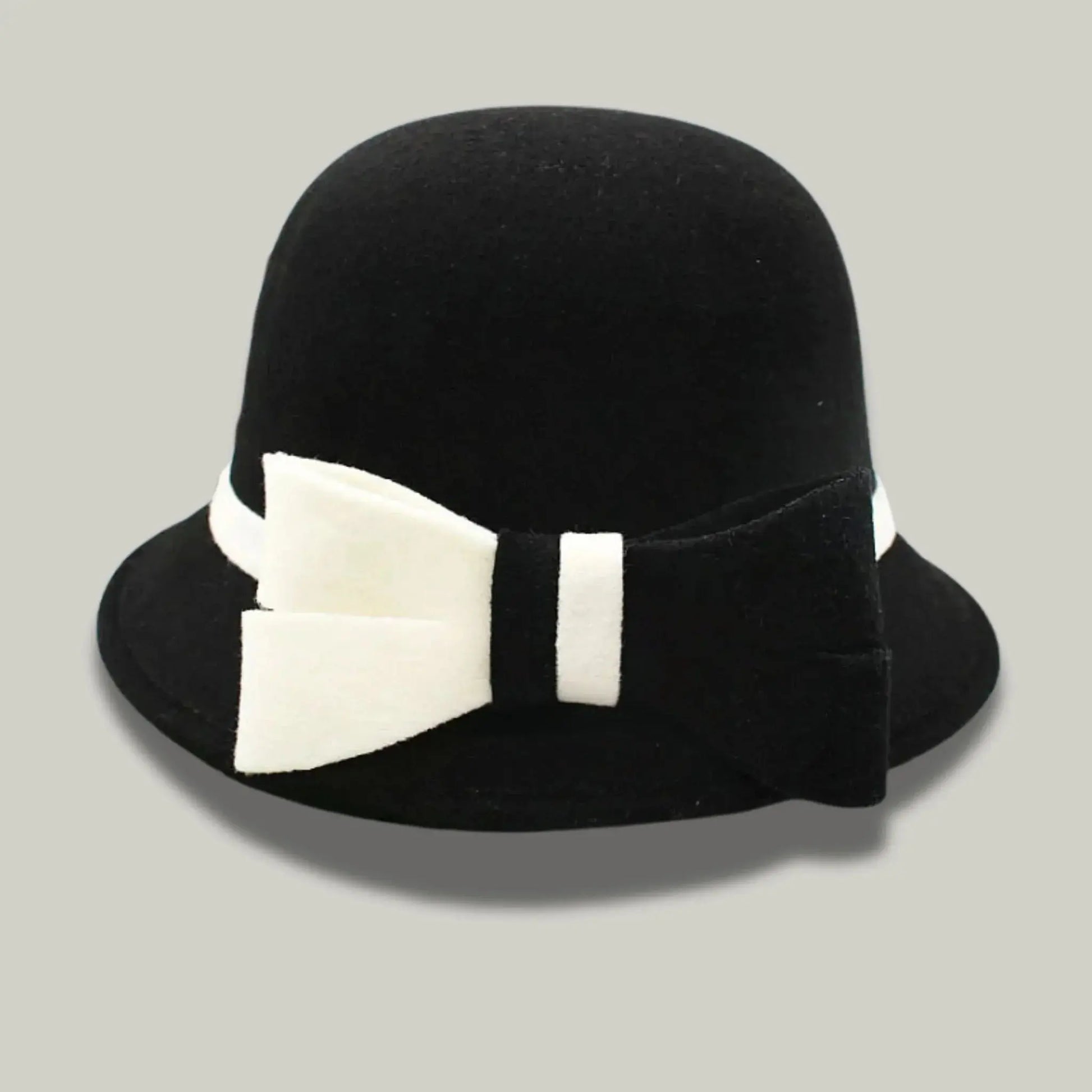Chapeau Melon Femme Noir – Nœud Blanc Cérémonie Maison Shelby