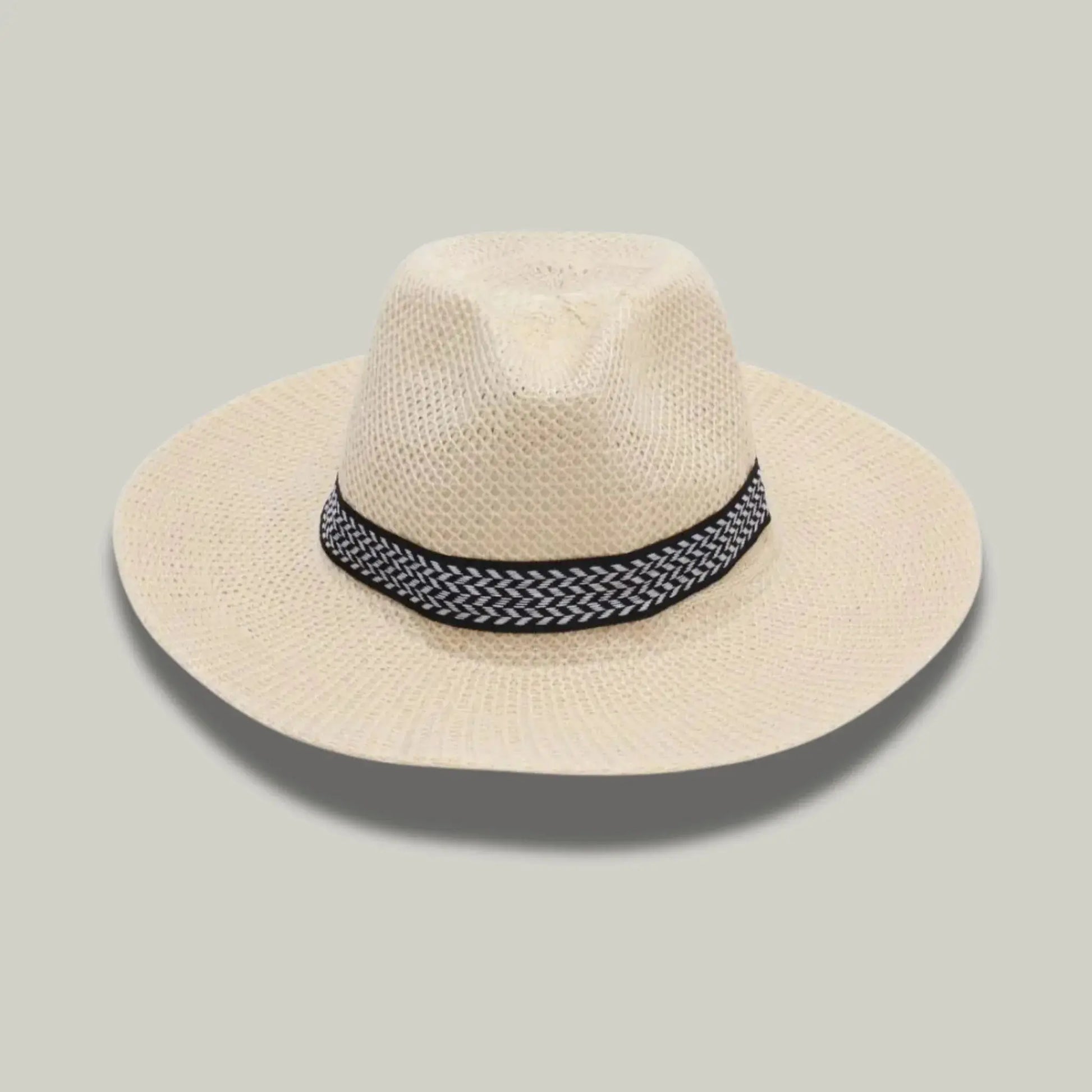 Chapeau Panama Paille Beige Bord Large – Style Estival Homme & Femme Maison Shelby