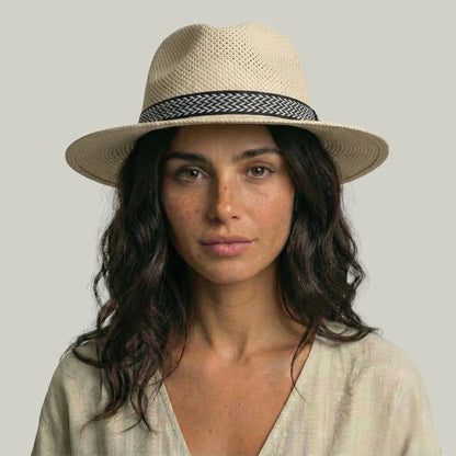 Chapeau Panama Paille Beige Bord Large – Style Estival Homme & Femme Maison Shelby