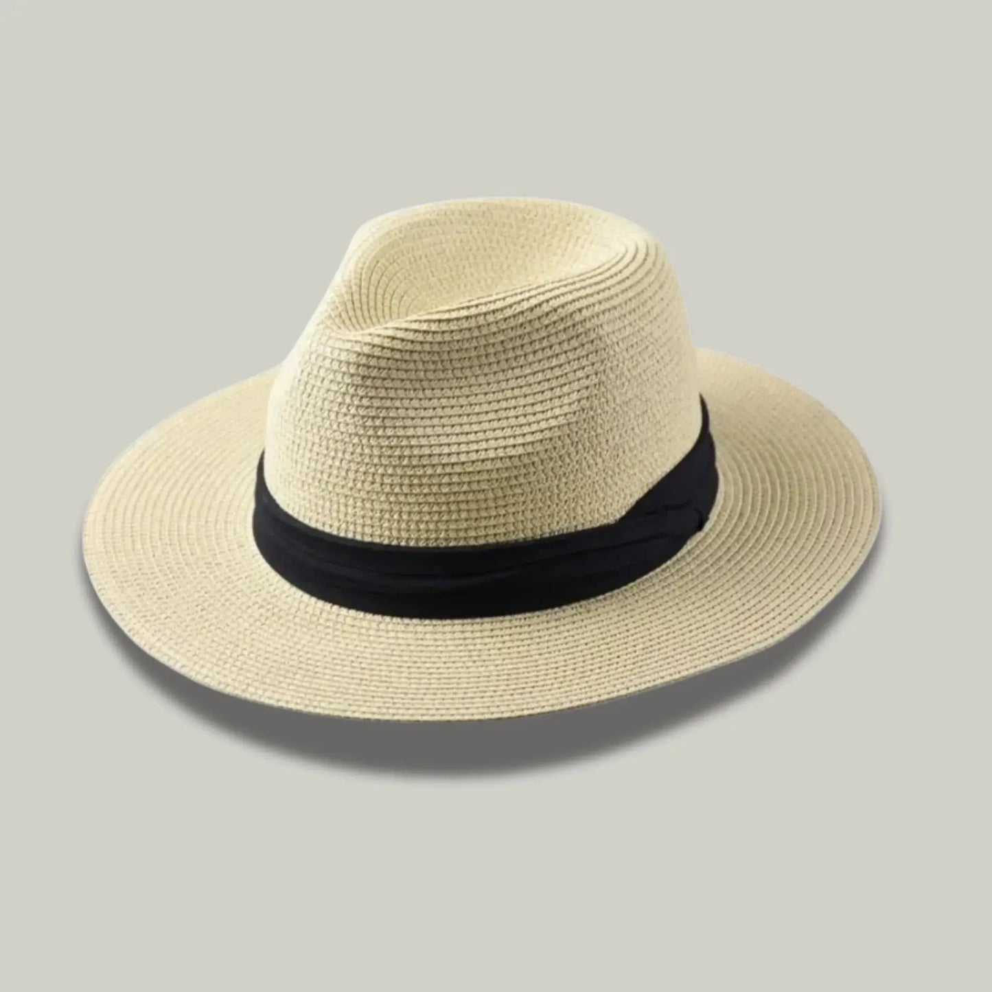 Chapeau Panama Paille Beige – Style Casual Homme Maison Shelby