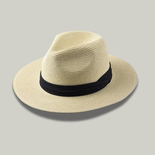 Chapeau Panama Paille Beige – Style Casual Homme