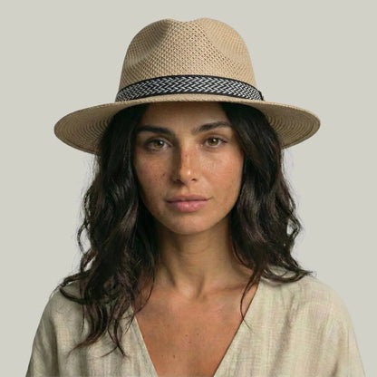 Chapeau Panama Paille Beige – Style Élégant Homme & Femme Maison Shelby