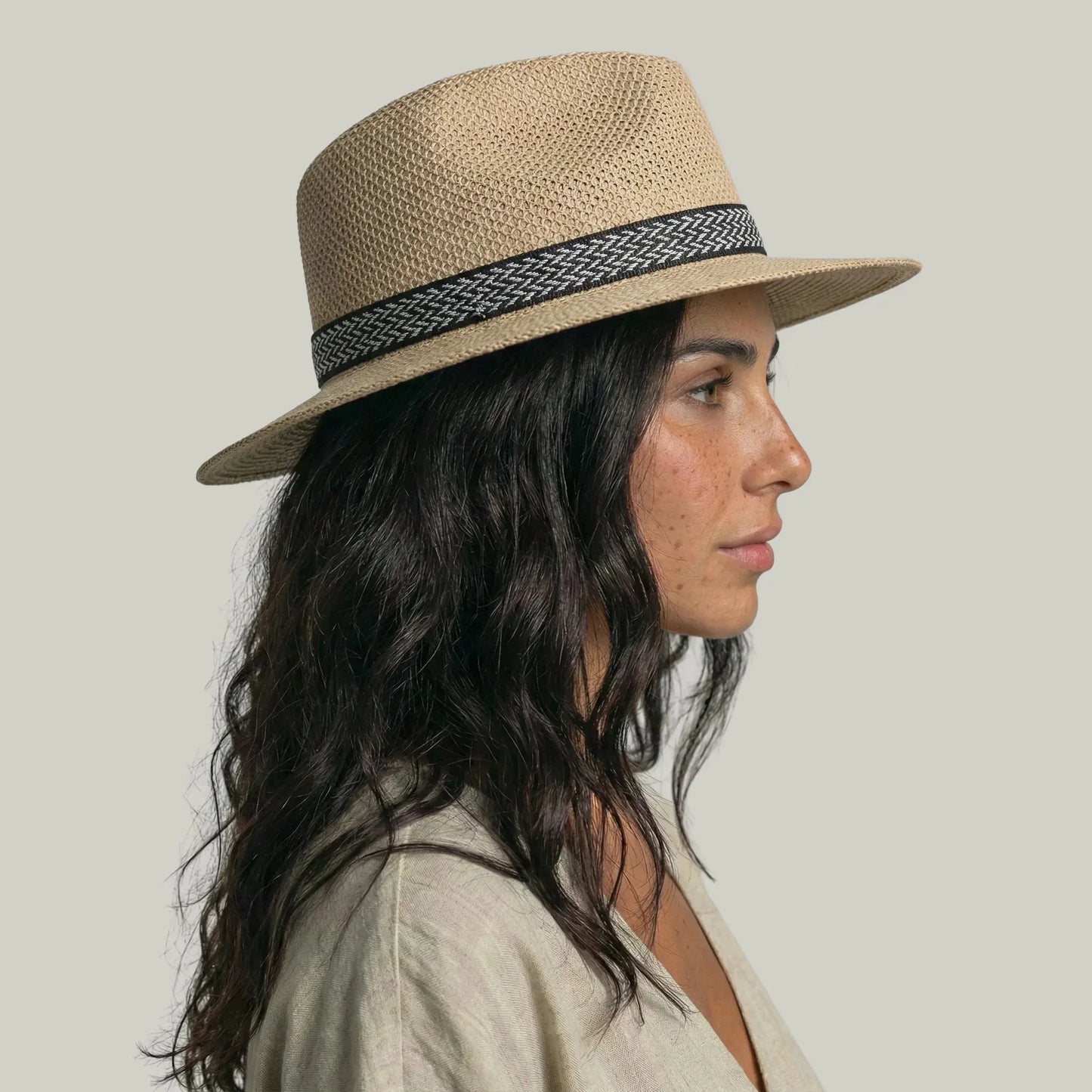 Chapeau Panama Paille Beige – Style Élégant Homme & Femme Maison Shelby