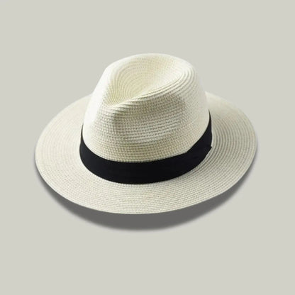 Chapeau Panama Paille Blanc – Style Estival Homme Maison Shelby