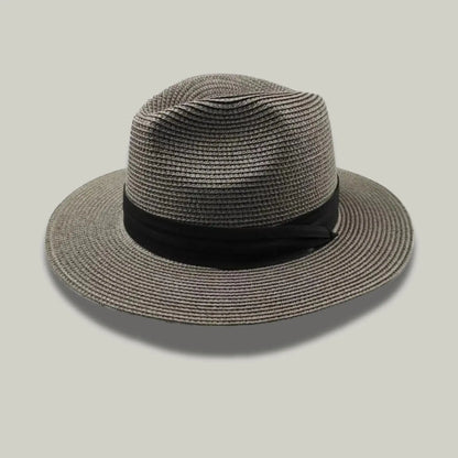 Chapeau Panama Paille Gris – Look Casual Chic Homme Maison Shelby