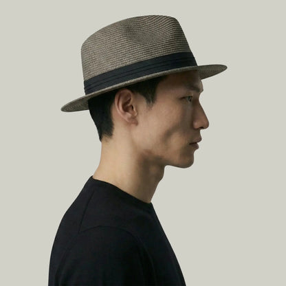 Chapeau Panama Paille Gris – Look Casual Chic Homme Maison Shelby