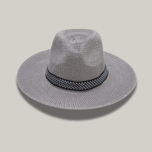 Chapeau Panama Paille Gris – Style Estival Homme & Femme
