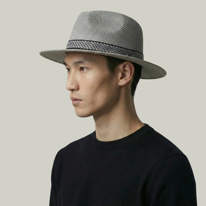Chapeau Panama Paille Gris – Style Estival Homme & Femme Maison Shelby