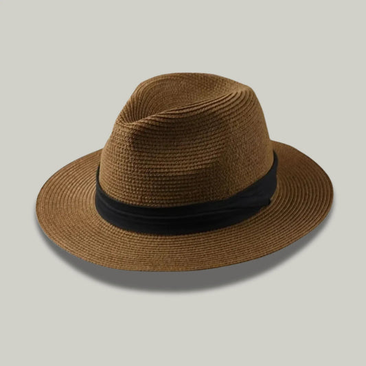 Chapeau Panama Paille Marron – Style Casual Homme