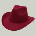 Chapeau Cowboy Bordeaux–Style Épuré Homme & Femme