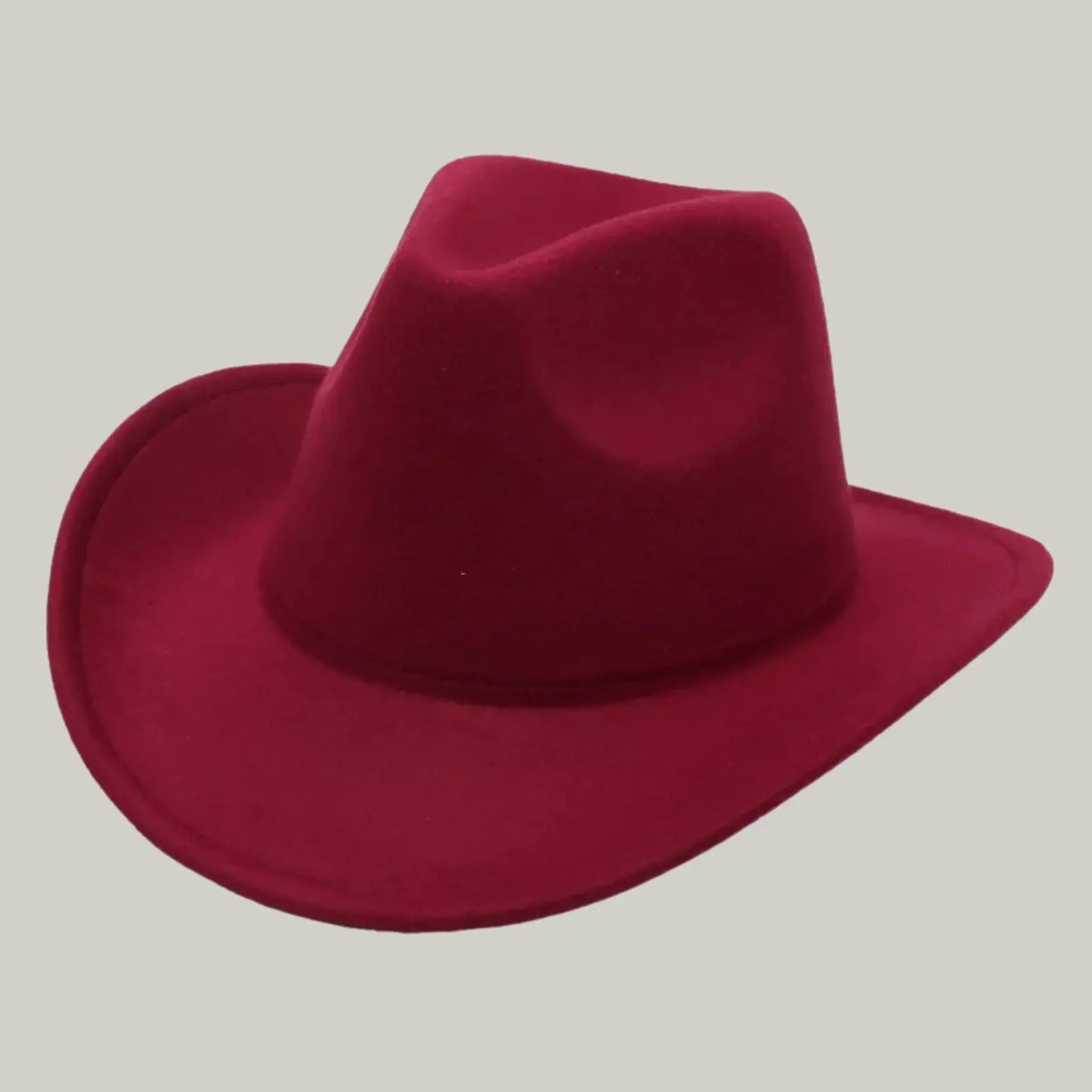 Chapeau de Cowboy Bordeaux – Style Épuré Homme & Femme Maison Shelby