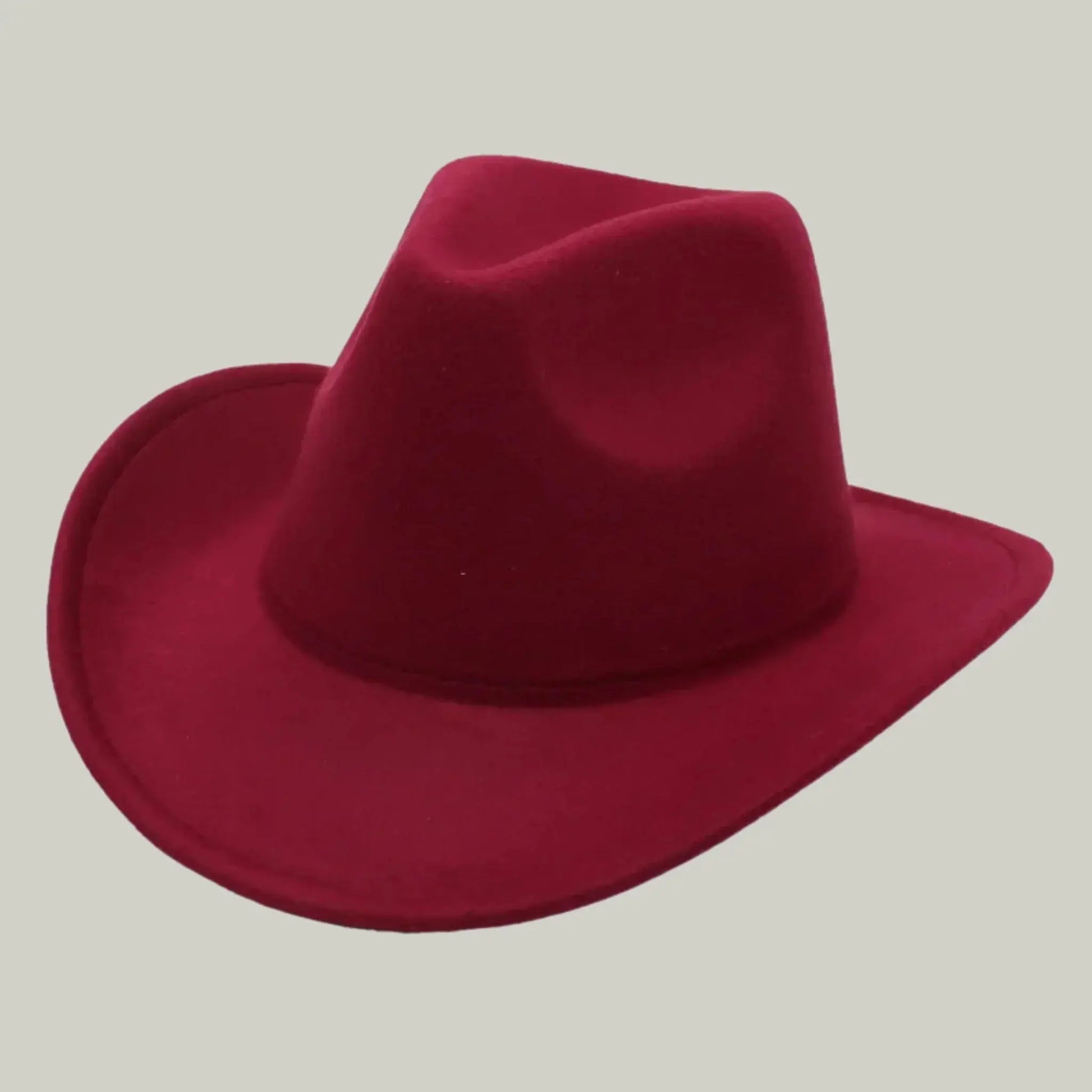 Chapeau de Cowboy Bordeaux – Style Épuré Homme & Femme Maison Shelby