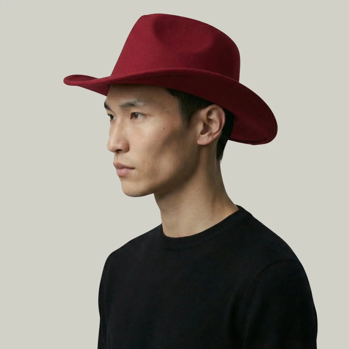 Chapeau de Cowboy Bordeaux – Style Épuré Homme & Femme Maison Shelby