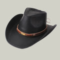 Chapeau Cowboy Cordon Tressé Noir Multicolore Texas