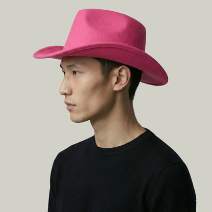 Chapeau de Cowboy Rose Fuchsia – Style Épuré Homme & Femme Maison Shelby